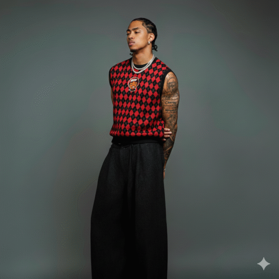 Sleek RetroFlex Red Tank Top