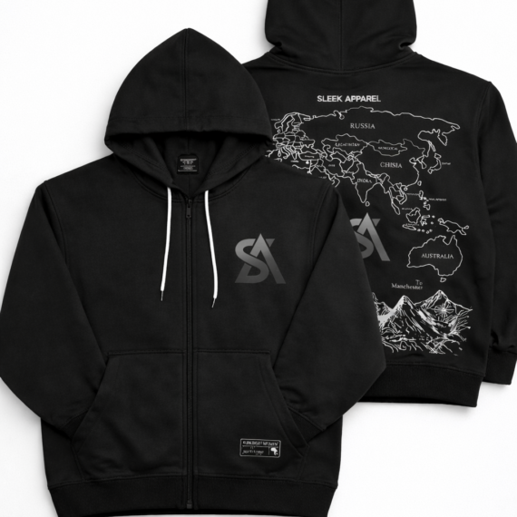 Sleek Archive Hoodie – Black
