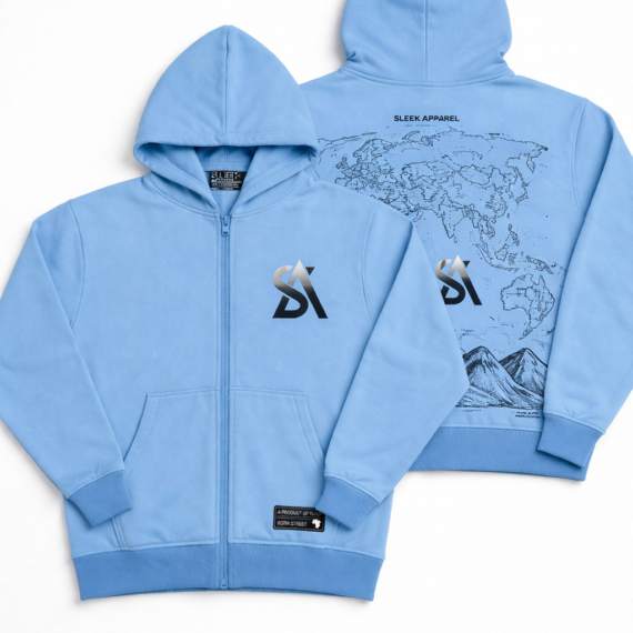Sleek Archive Hoodie – Sky Blue