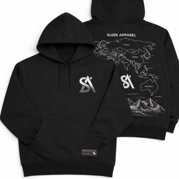Sleek Archive Hoodie – Black