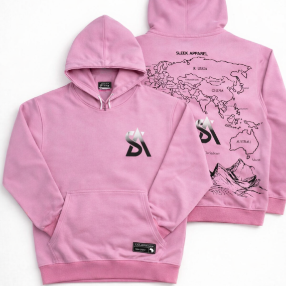 Sleek Archive Hoodie – Rose